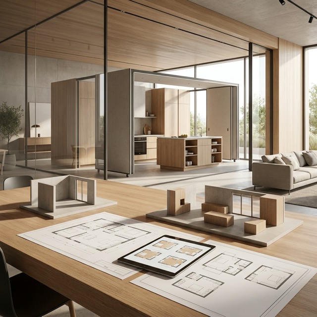 custom modular home design Illinois - floor plan modification options