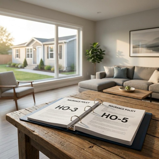 modular home insurance policy Illinois - HO-3 vs HO-5 comparison