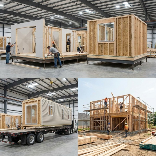 modular home vs site built Illinois - construction method differences