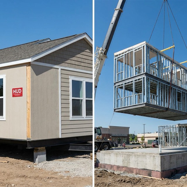 HUD code vs state building code Illinois - manufactured vs modular construction